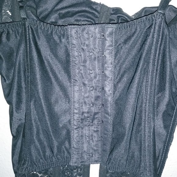 Victoria Secret 34C Black Bustier Garter Belt Lingerie - Picture 3 of 7